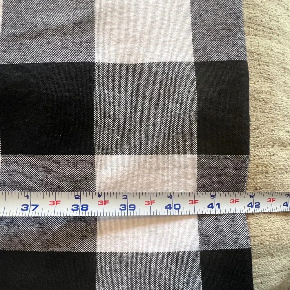 Black and White Buffalo Plaid Tablecloth Checkered Farmhouse‎ Decor 58 x 84